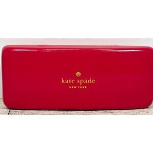 Kate Spade New York Hard Shell Glasses Case Holder Pink Orange Eye Sunglasses